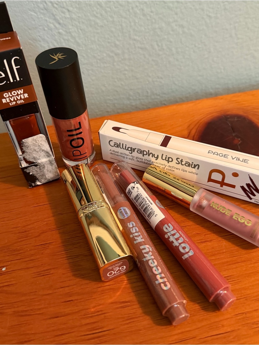 Mixed Bundle of Neutrals & Pink Lipsticks, stains, and oils